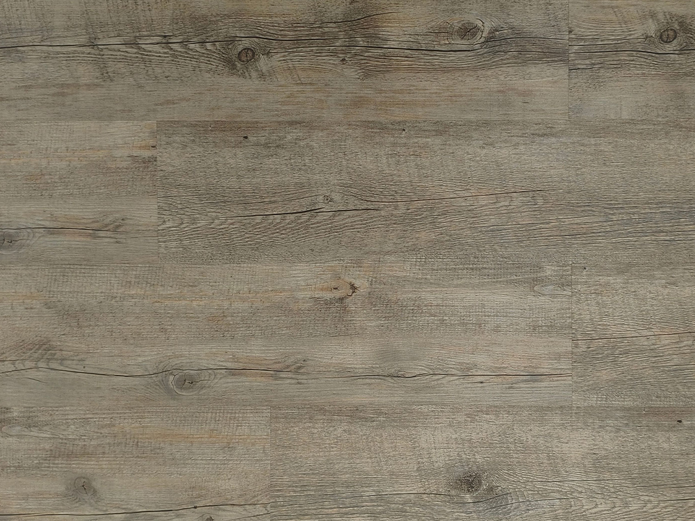 LVT podovi svijetlo sivo smeđe drvene zrna 7,25 × 48